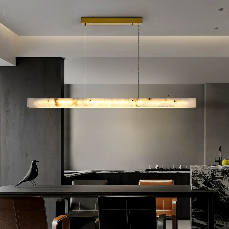 Interior Design Kitchen Modern - Pós moderno mármore longo pingente luz