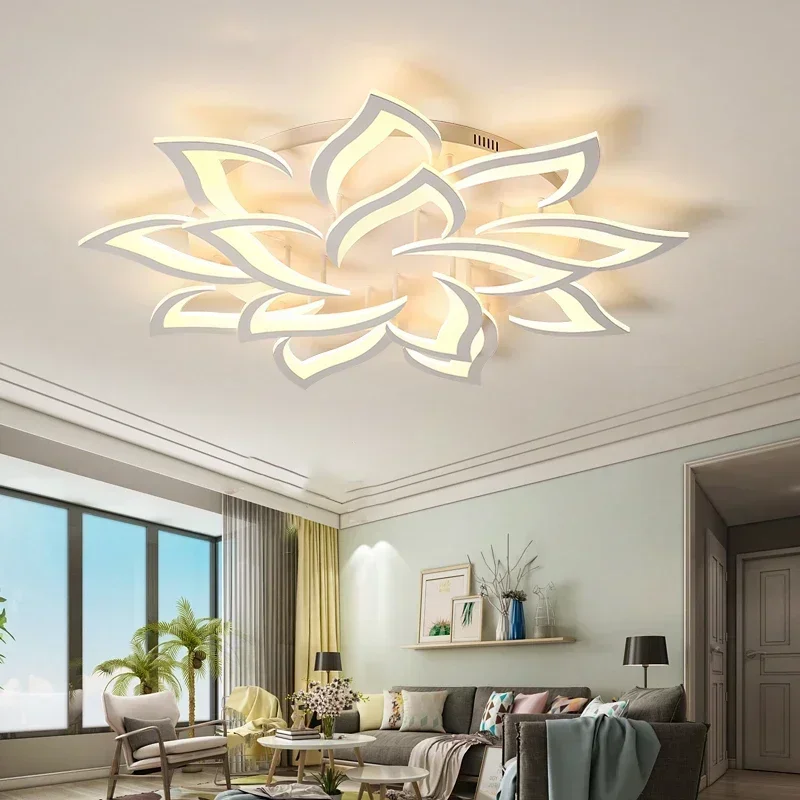 Interior Design Of House - Lustre de pétala LED para sala