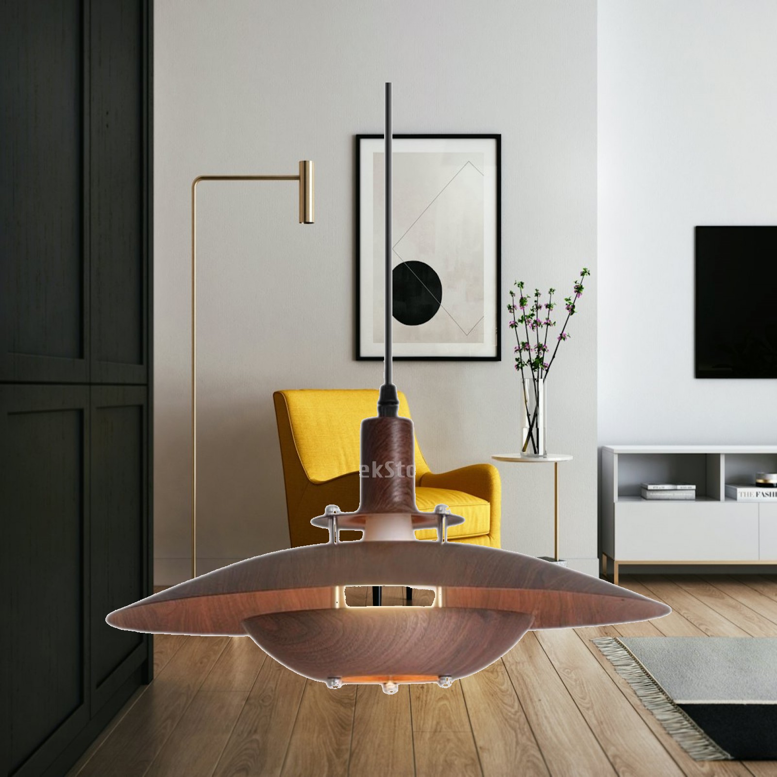 Interior Design Kitchen Modern - Luminária Pendente Rústica Estilo Country, Lustre