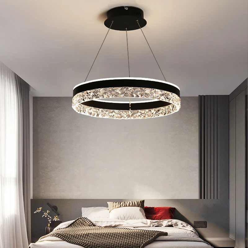 Interior Design Kitchen Modern - Luxo moderno cristal led pingente de